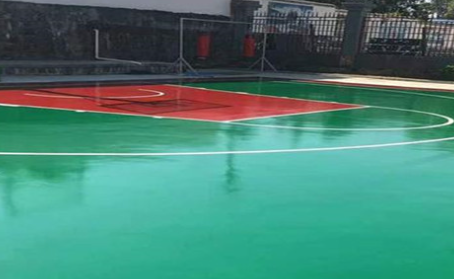 忠县篮球场翻新地面